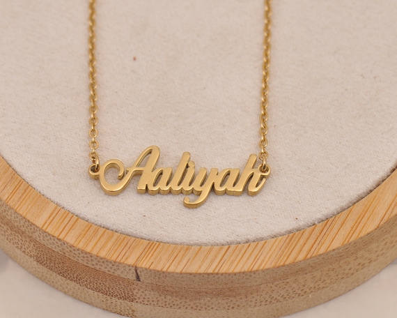 Aaliyah name necklace outlet