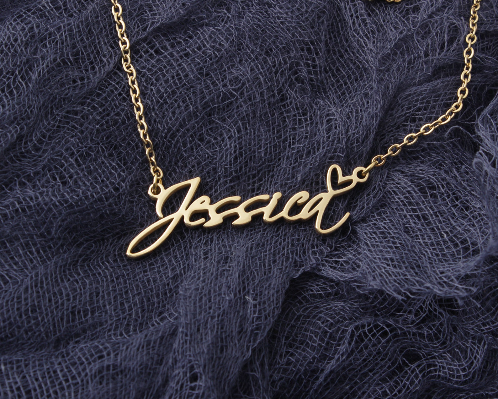 Custom Name Necklace Personalized Name Necklace for Jessica Etsy