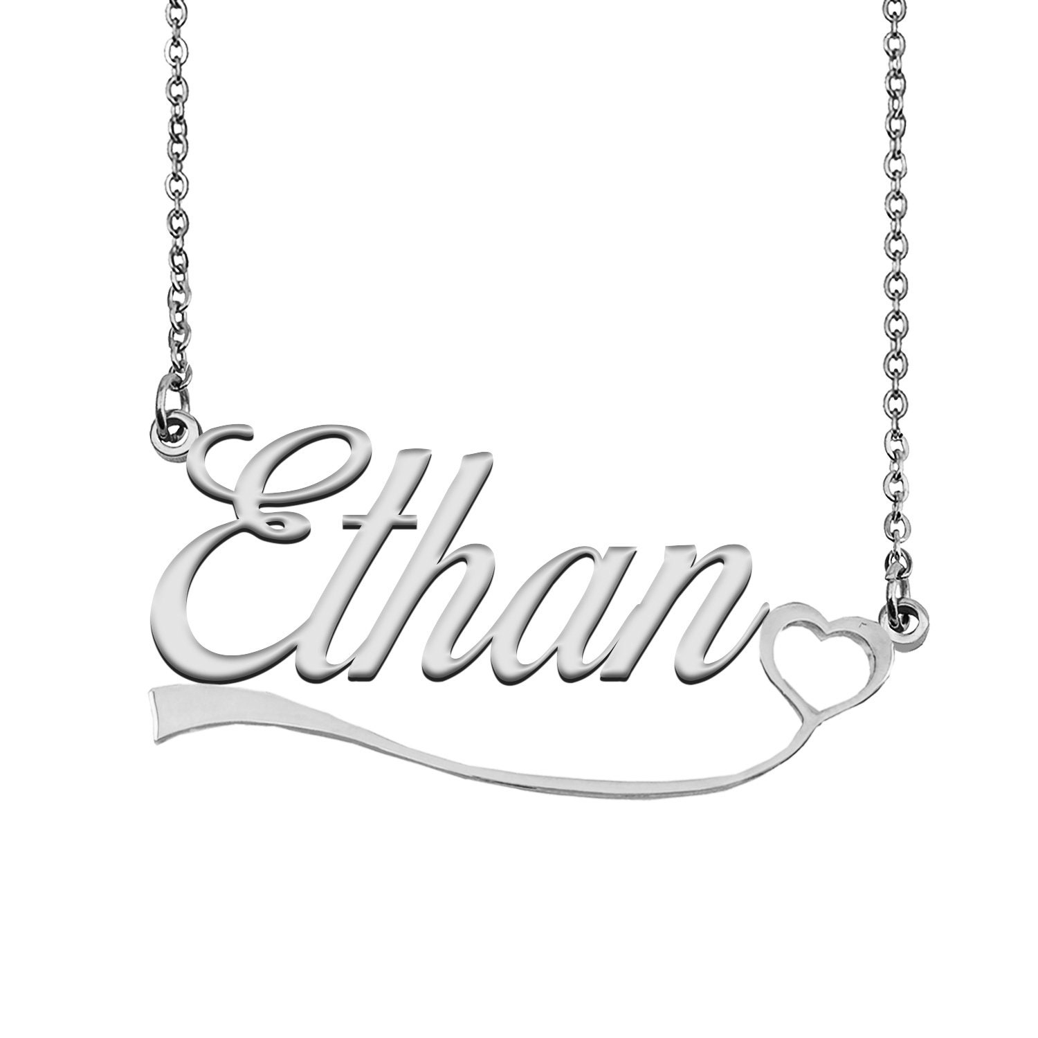 Ethan name best sale necklace