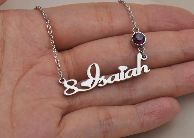 Emma name necklace Womans name necklace Maci Name Necklace Best Christmas Gift Idea for Women Girls Her