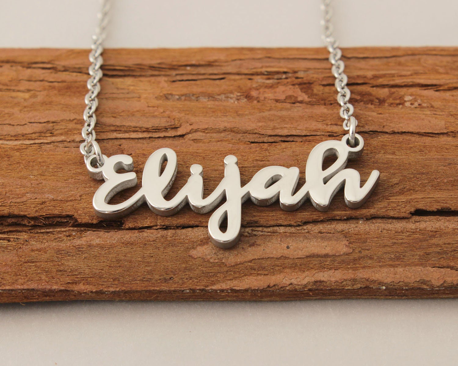Elijah name best sale necklace