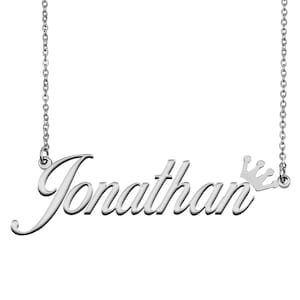 Jonathan name best sale necklace