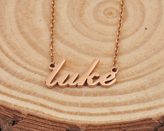 Luke name necklace clearance