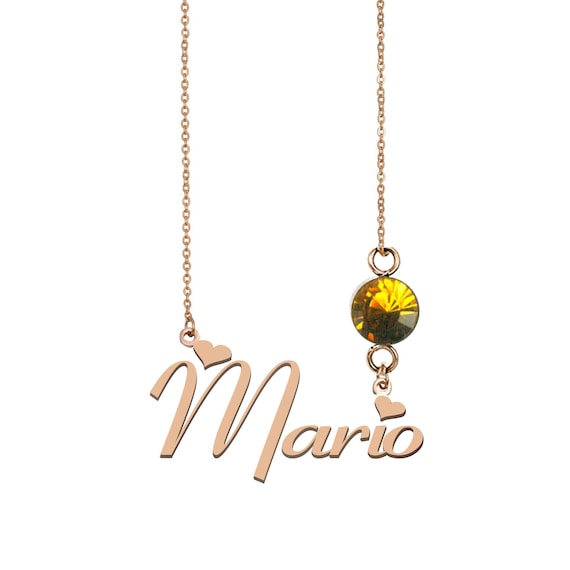 Cirkel naam ketting Zara naam ketting Mario Naam Ketting - Etsy Nederland