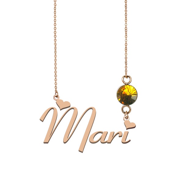 Name Necklace Bling Name Necklace Mari 