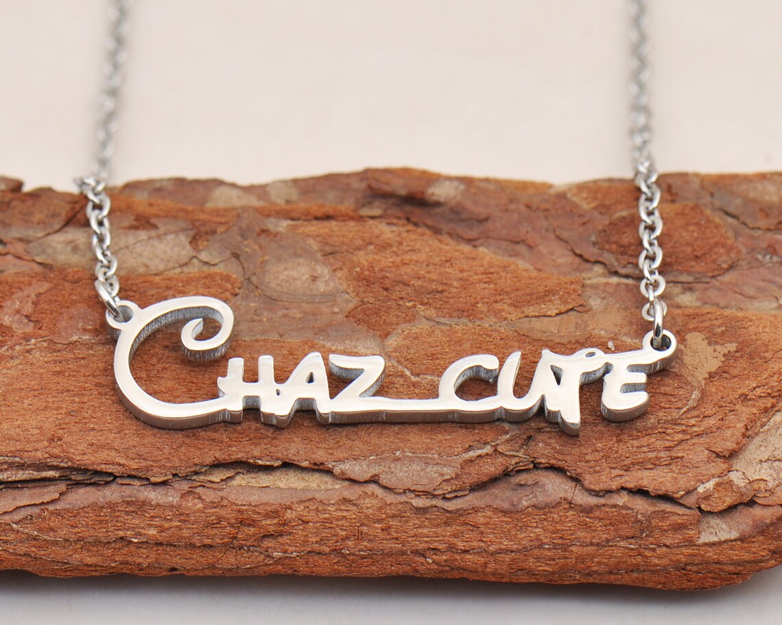 Chaz_cute Personalized Name Necklace Custom 2 Names Necklace Etsy