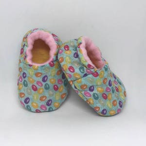 Soft Baby Shoes – Sparkle Easter Eggs