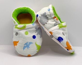 Soft Baby Shoes – Mini Dinosaurs