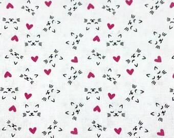 Chaussures pour bébés doux - Kitty Faces and Hearts