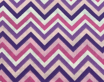 Soft Baby Shoes – Pink and Purple Chevron