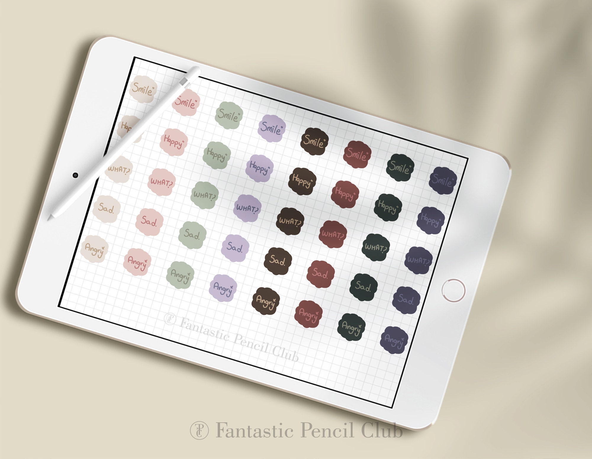 80 Simple Mood Digital Sticker Pack para GoodNotes. Etsy España