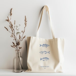 Custom Coastal Tote Bag Nautical Beach Bag Custom Farmers Market Tote Custom coastal wedding Personalized Vacation beach bag Canvas Tote