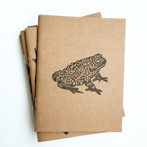 Toad Journal || linocut || prints || journal