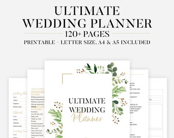 printable wedding planner etsy