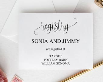 wedding registry cards printable wedding gift registry cards etsy wedding registry insert templates