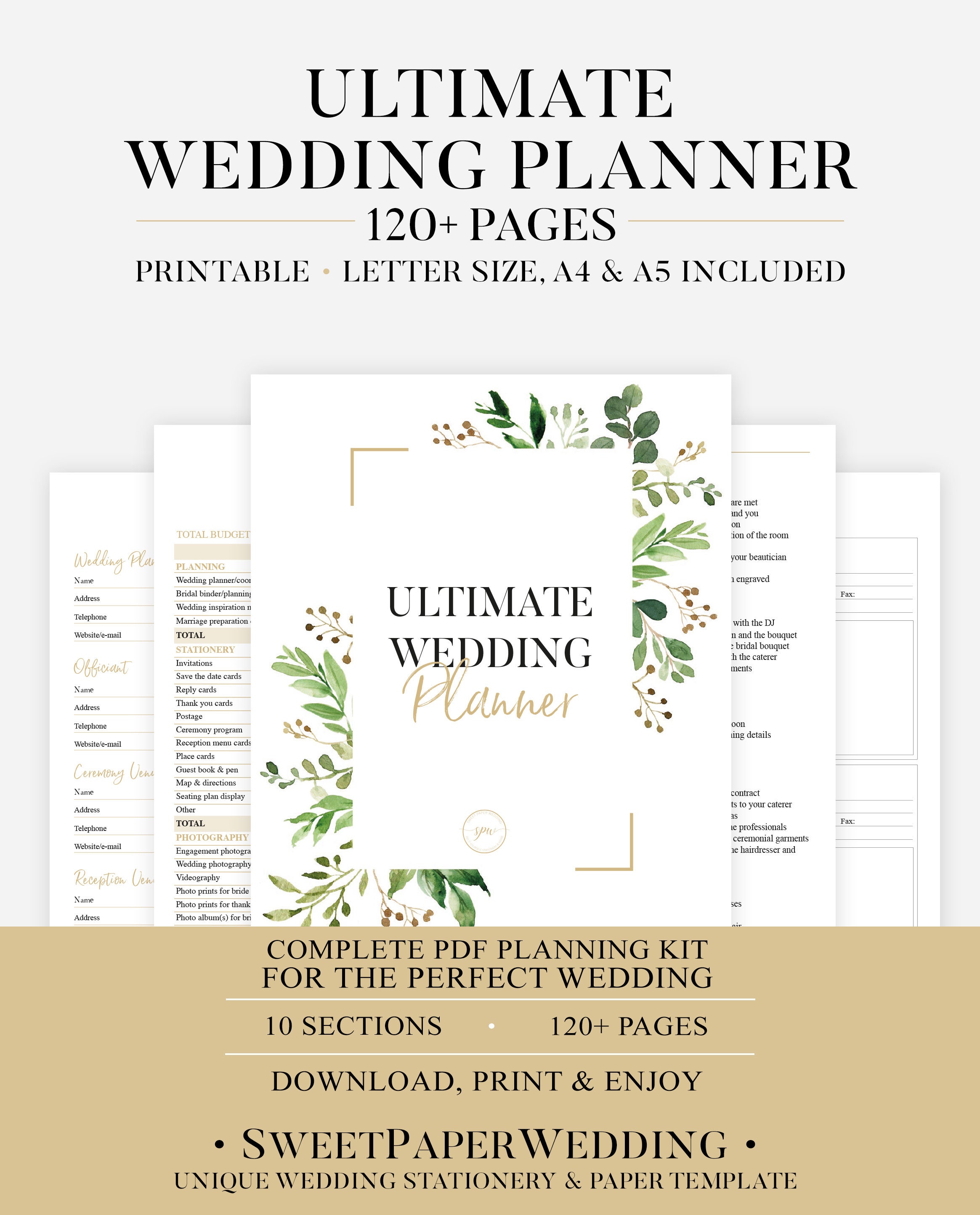 Printable Marriage ceremony Planner Greenery Wedding ceremony Organizer Do-it-yourself Printable Planner Wedding ceremony Planner PDF Marriage E book PDF Marriage Inserts graphic relating to Printable Wedding Planner Pdf identify Printable Wedding ceremony Planner Greenery Wedding ceremony Organizer Do it yourself Printable Planner Marriage Planner PDF Marriage ceremony Book PDF Wedding day Inserts