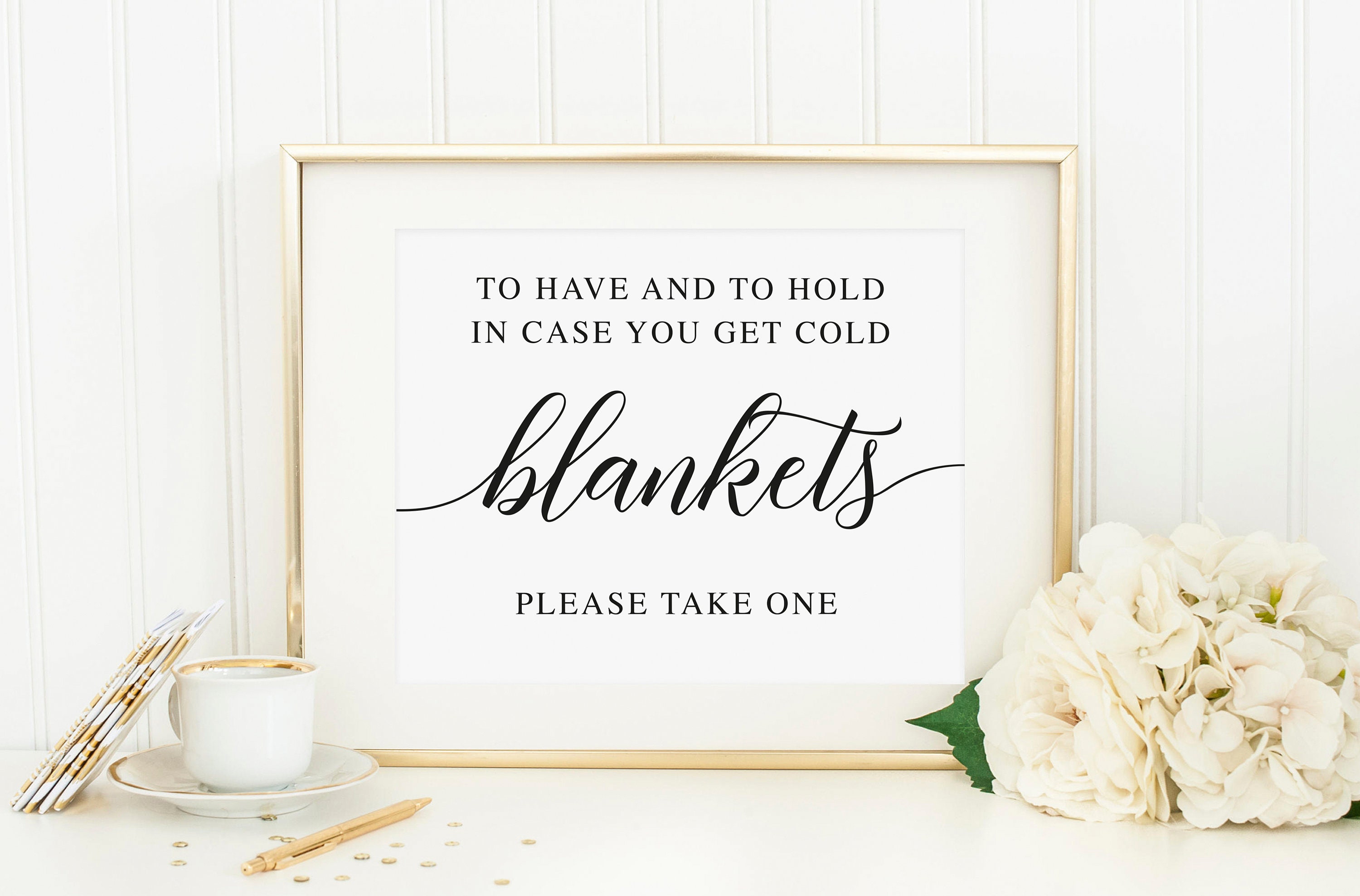 Wedding Blanket Sign Printable Wedding Sign Blankets Sign Etsy