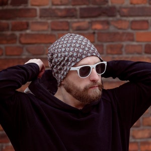 Handgefertigte Slouchy Beanie: Unisex Cotton Blend Strick Chemo Cap