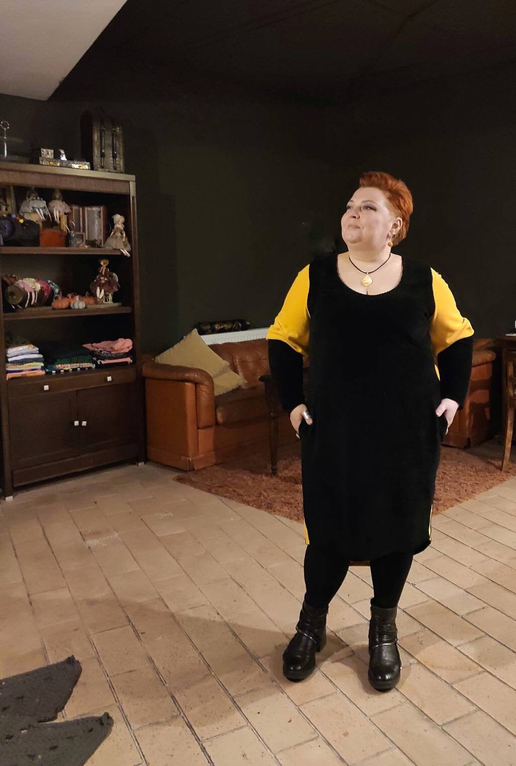 black and yellow plus size dress Black and Yellow Colorblock Maxi Dress – BLANK