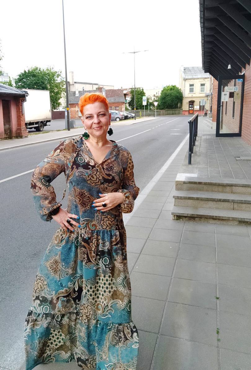 Plus Size Colorful Women Swing Dress Maxi Long Sleeve Elegant Summer