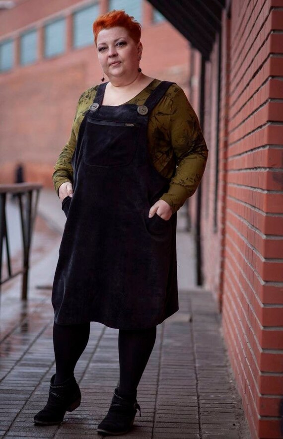 pinafore dress and jumper