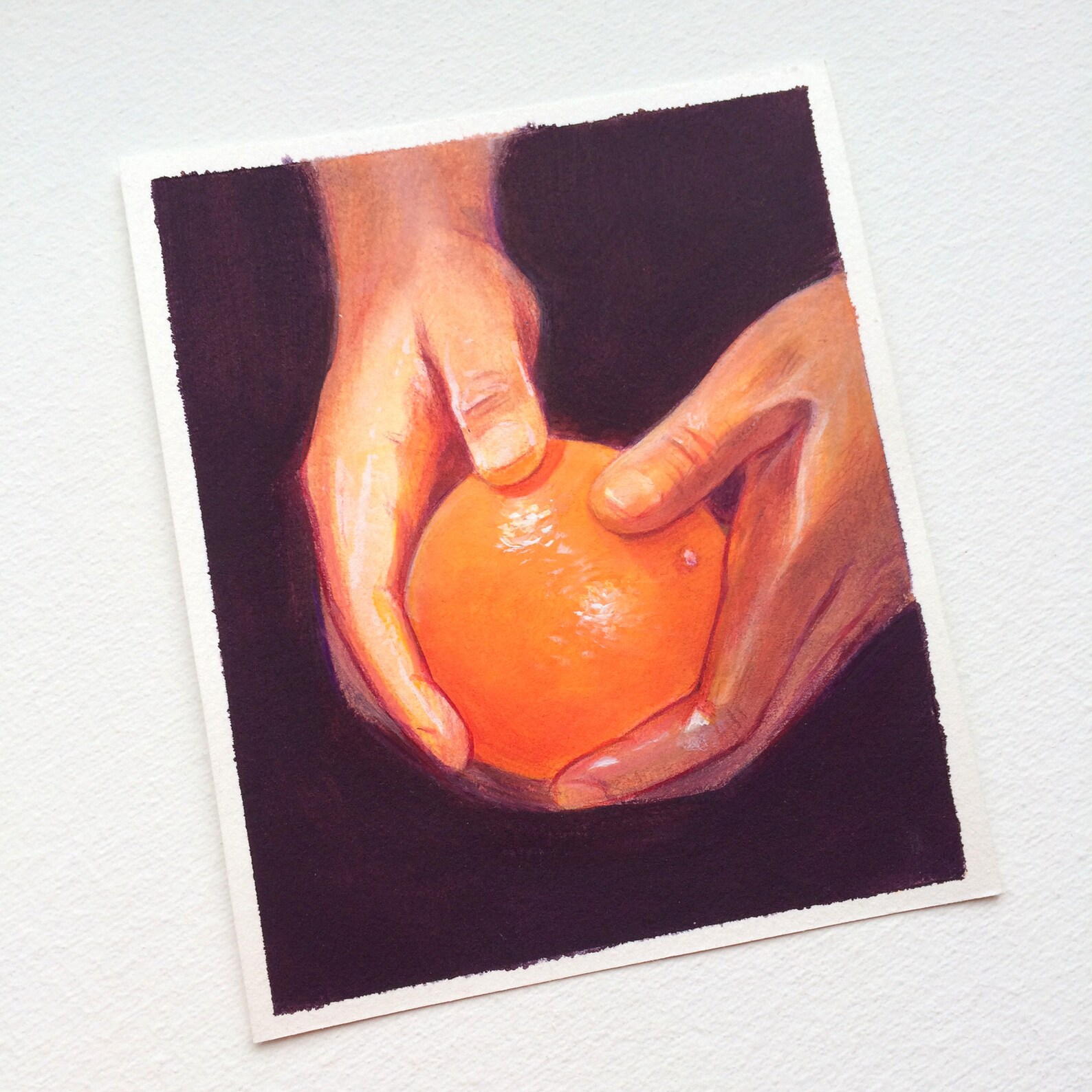 Acrylic Painting of Mandarin Etsy