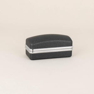Black Hinged Cufflink Gift Box, Satin & Velvet Cuff Link Storage Box, Jewelry Presentation Box
