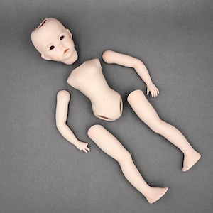 1987 Hilary Porcelain Doll Part Kit Made From Dianna Effner Ultimate Collection Mold, Altered Art Craft Supplies, Vintage Doll Repair