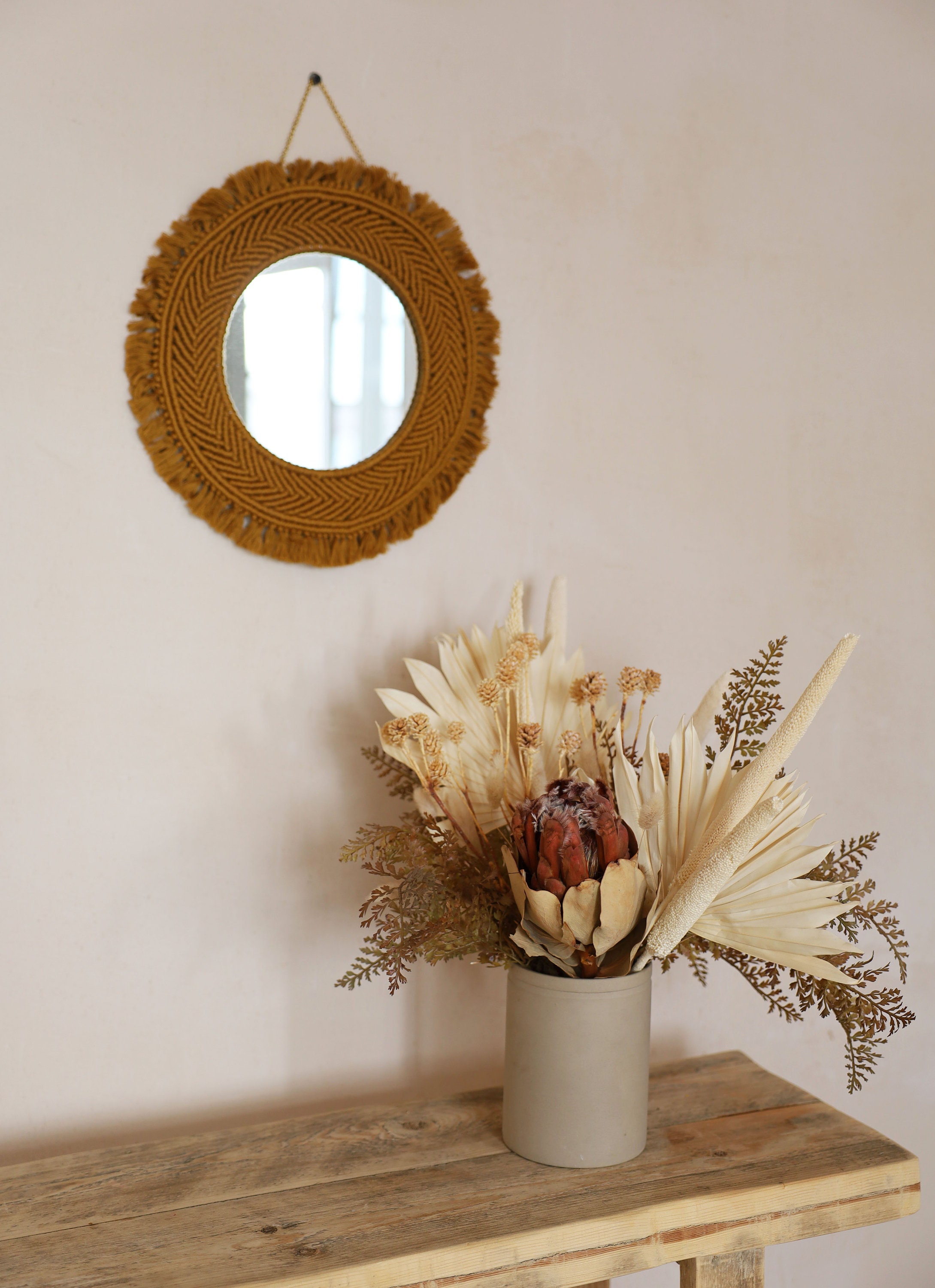 Handmade macrame mirror macrame wall hangings boho mirror Etsy