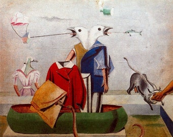 Black MAX ERNST Fleurs De Neige 35.5/" x 27.5/" Poster 1995 Surrealism Multicolor