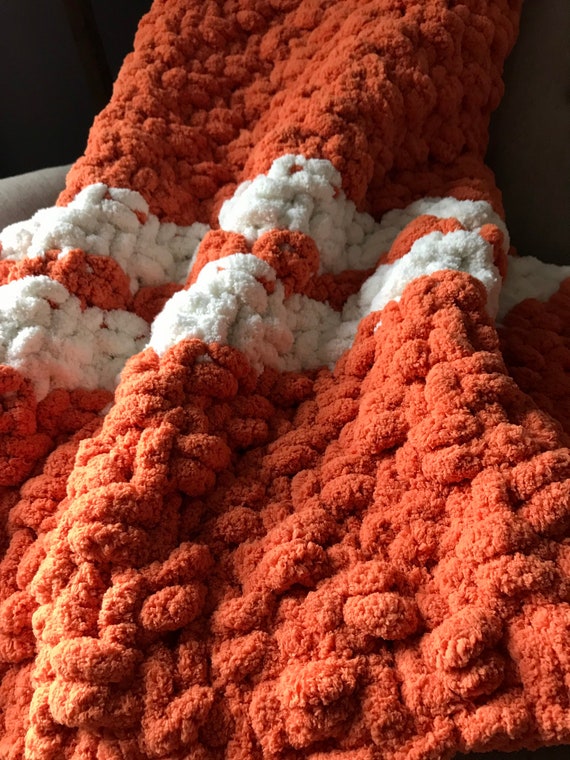Soft orange throw blanket new arrivals