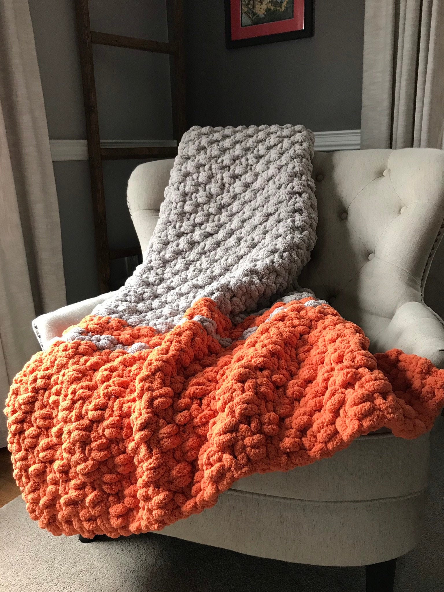 Crochet Blanket, Warm Blanket, Soft Blanket, Comfy Blanket, Chunky