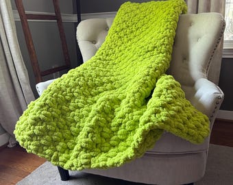 Key Lime Grüne Decke - Hellgrüne Decke - Fun Funky Grüne Decke - Bunte Grüne Decke - Super Dicke Grüne Decke