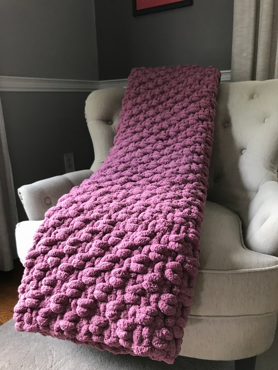 Mauve knit Blanket Mauve knit Blanket