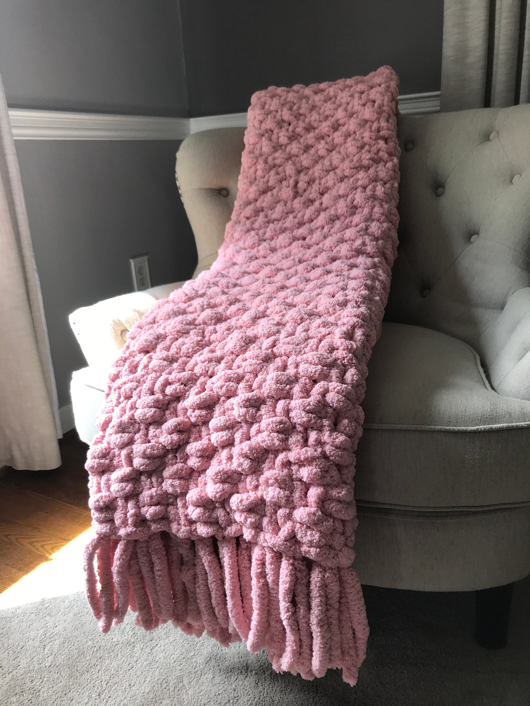 Maggie Knit Blanket - Pink main image 0