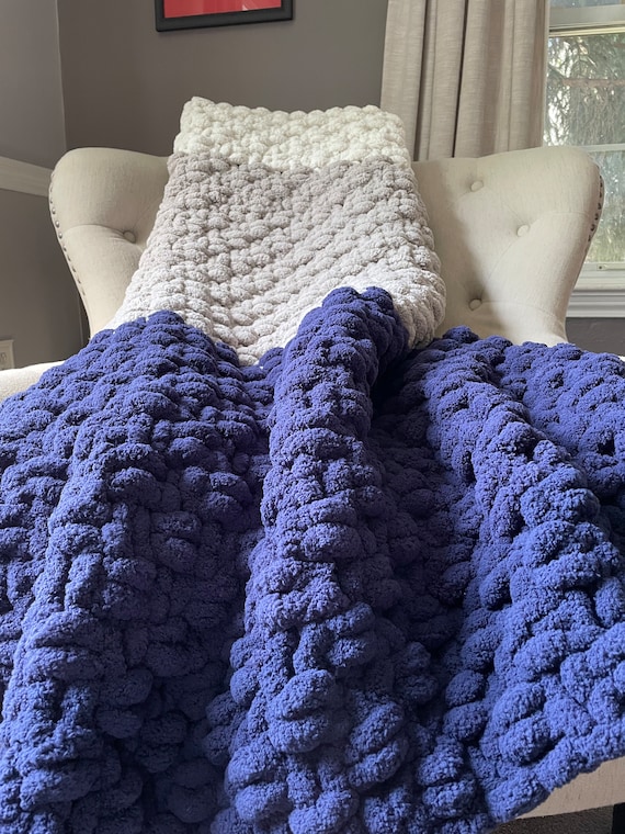 Navy chenille throw best sale
