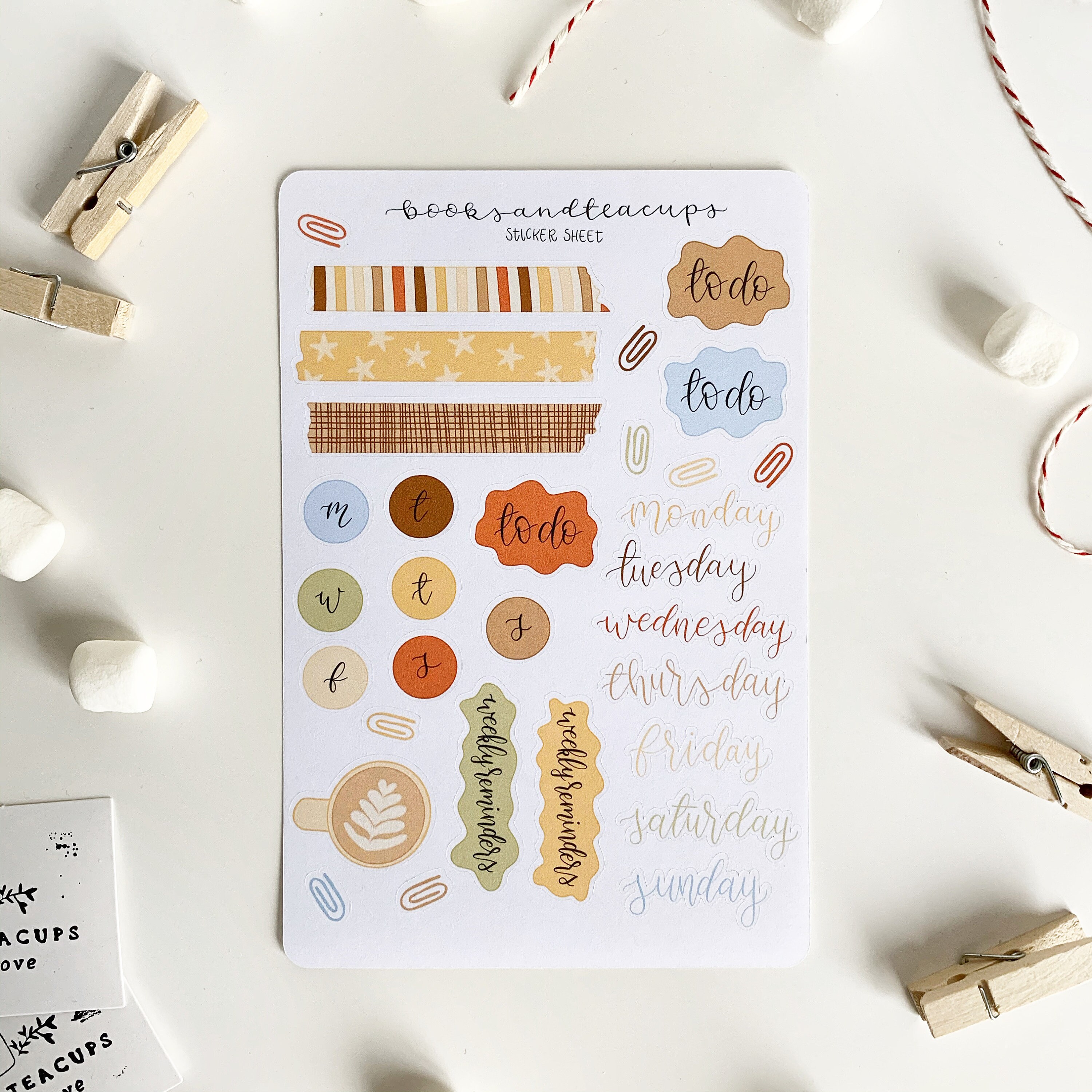 cute journal essentials sticker sheet for your journals etsy