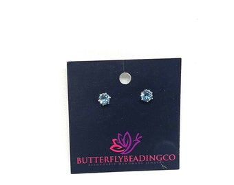 Swarovski earrings, crystal earrings, birthstone earrings, hypoallergenic earrings