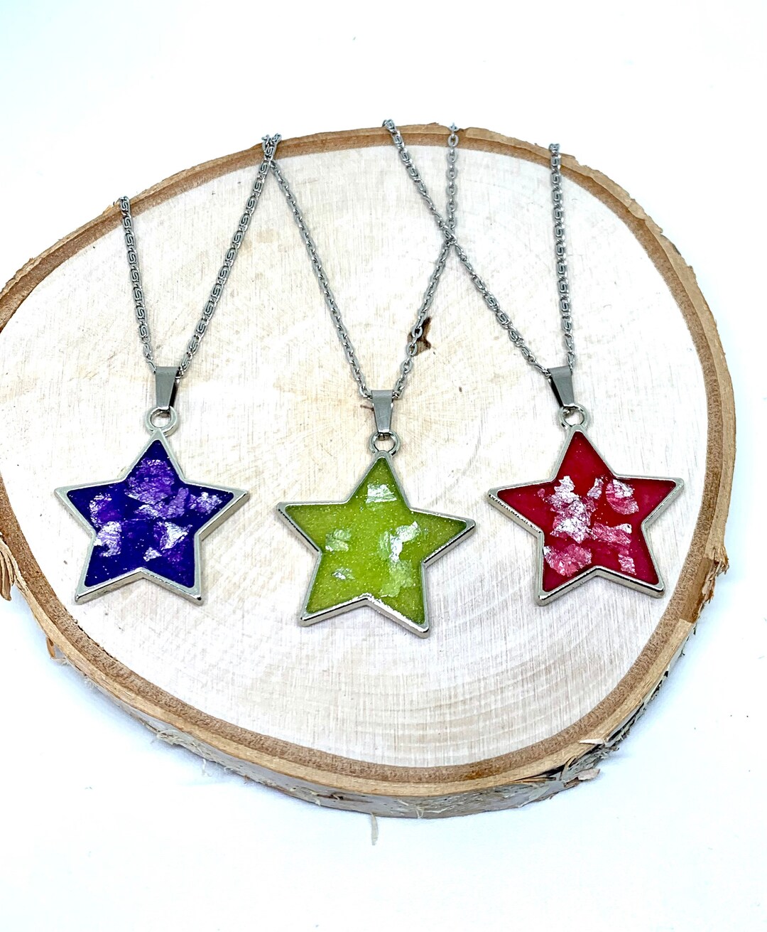 Purple star necklace Clearance