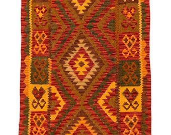 Tapis Kilim Nomade - 313 x 85 cm - Fait main - Livraison Gratuite