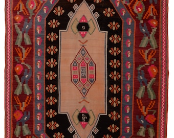 Tapis Kilim Karabag 212 x 141 cm - Laine - Rectangle - Hand Made - Livraison Gratuite