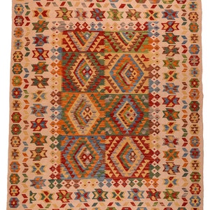 Kilim Nomade Carpet - 242 x 197 cm - Handmade - Free Shipping