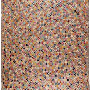 Modern Kilim Carpet - 373 x 256 cm - Handmade - Free Shipping