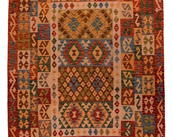 Tapis Kilim Nomade - 246 x 192 cm - Fait main - Livraison Gratuite