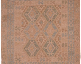 Tapis Kilim Nomade - 150 x 143 cm - Fait main - Livraison Gratuite