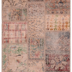 Wool patchwork (236 x 168 cm) - handmade - free shipping-