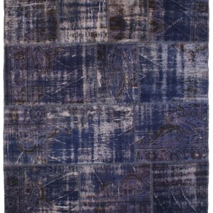 Wool patchwork (218 x 191 cm) - handmade - free shipping-