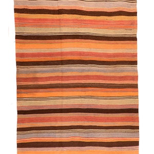 Modern Kilim Carpet - 313 x 136 cm - Handmade - Free Shipping