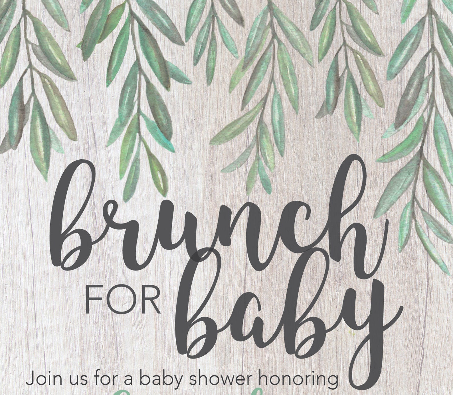 Brunch for Baby Shower Invite Etsy