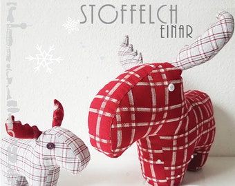 Schnittmuster Stofftier Elch "EINAR"